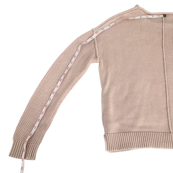Rails Erin Sweater Knit Crewneck Blush Pink Cotton Blend Lightweight Pullover XS - Picture 8 of 14